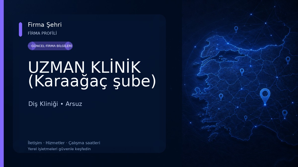 UZMAN KLİNİK (Karaağaç şube) Diş Kliniği