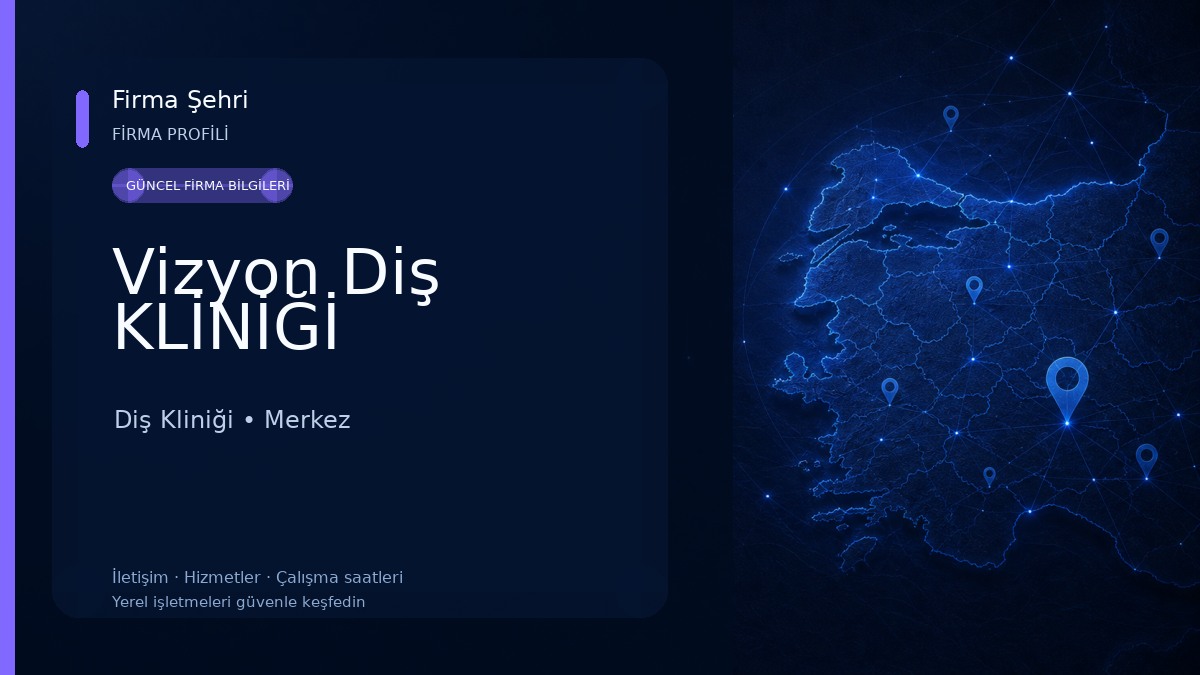 Vizyon Diş KLİNİĞİ Diş Kliniği